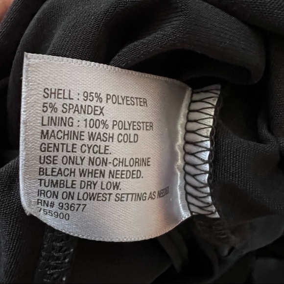 WORTHINGTON PETITE STRETCH DRAPED WRAP BODYCON BLACK DRESS SIZE‎ PM - Picture 12 of 12